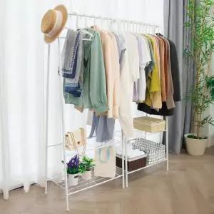 [청소앤] 철제 그란데 행거 A형 2단선반 무광 600 미니행거
