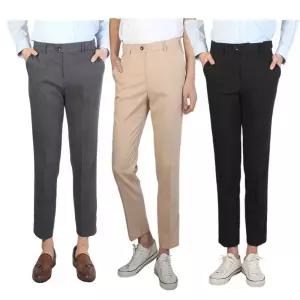 슬랙스 팬츠 긴바지 남성 무지 스판 9부 AD2954