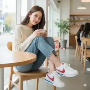 나이키 코르테즈 레더 DN1791-108 화이트 레드 흰빨 스니커즈 단화