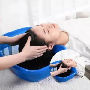 노인 임산부용 간이 세발기 샴푸대 대야 누워서 머리감기 보조 욕실 세면대 머리대야