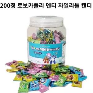 200정 로보카폴리 덴티 자일리톨 캔디 구강유산균 치아건강 무설탕 무색소 무합성향 원산지:국산(충청북도