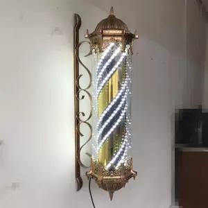 벽부착형 싸인볼 레트로 간판 조명 복고풍 램프 헤어샵 회전등 벽부형 미용실사인볼