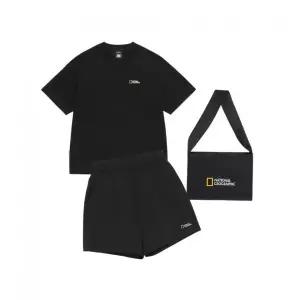 내셔널지오그래픽 NATIONALGEOGRAPHIC [3PACK]반팔 반바지 미니백 세트 BLACKN262UPB900099 162882