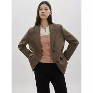[롯데백화점]씨씨콜렉트 울 알파카 블렌드 싱글 자켓 C261MSF102