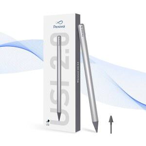 레노버 ASUS hp호환 크롬 기기 및 구글 픽셀 태블릿용 크롬북용 페노발 USI2.0 스타일러스 펜 - 4096단계 압력 감지 고정밀 부드러운 필기 터치스크린 노트북 기기용 액티브 디지털 펜 빠른 반응 속도