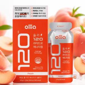 올라 120 하이드로 에너지젤 러닝 마라톤 자전거 등산 스포츠 파워젤 복숭아맛
