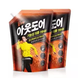 울샴푸 아웃도어 기능성의류 전용세제 1L파우치X2개