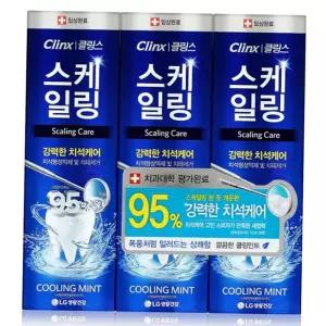 100g 클링스 스케일링 쿨링민트 치약 3P