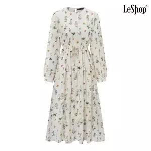 르샵 정상가 109000원 | 잔꽃 셔링 캉캉 롱 원피스 DQ3OW001A 455425