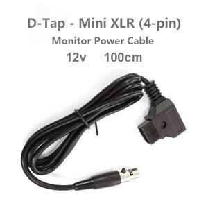 D-Tap - 미니 XLR 4핀 100cm TV 로직 모니터 전원 공급 케이블 코드 ARRI 카메라 12V 장치