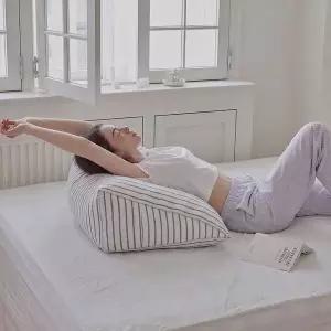 [쉬즈홈]메이트 먼지없는삼각 등쿠션(커버/솜포함)오트밀 SZHCU26A1410