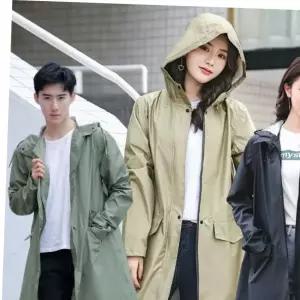 우비 레인코트 남녀공용 비옷 코트형 우의 캐주얼 아웃도어