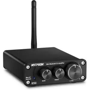 BT10A 블루투스 스테레오 앰프 100W x 2 미니 Class D 파워 수신기 패시브 스피커용 2채널 홈 오디오 지원