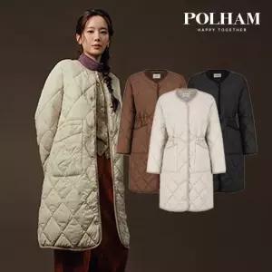 폴햄 26FW 여성 다이아퀼팅 롱경량점퍼