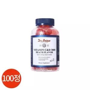 [하프클럽/기타]닥터브라이언 비타민 CD 3000 복숭아맛 100구미