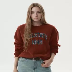 후아유 WHMWG4932F 여성 맨투맨 기모맨투맨 Calstate Logo Crop Sweatshirt F 5530373