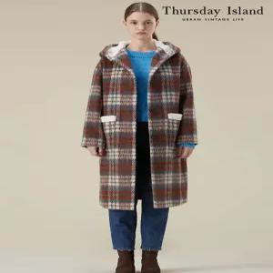써스데이아일랜드Thursday Island 퍼 트리밍 체크 후드코트T238MCT255W2745875