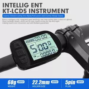 전기 자전거 디스플레이 KT LCD5 24V36V48V72V 전기 자전거 쿤텡 스마트 제어판 디스플레이 전기 스쿠터 부