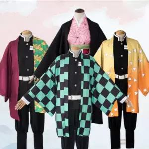 탄지로 코스프레 의상 코스튬 K 애니메이션 귀칼 귀멸의 옷 110cm 칼날 귀살