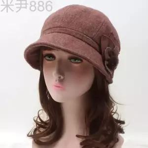  앙고라 플라워 미시햇 4컬러 1512헌팅캡 어르신 여자 모자 겨울 