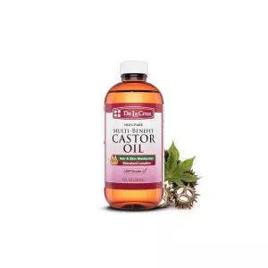 데 라 크루즈 퓨어 캐스터 오일 헤어 앤 스킨 모이스처라이저, 236ml (8 fl. oz)