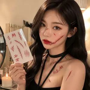 할로윈 분장용 타투스티커 파티 뷰티 이벤트 코스튬 꾸미기 용품