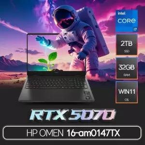 HP OMEN 16-am0147TX (Win11 / RAM 32GB / SSD 2TB / RTX5070 / i7 14650HX) / ywdt