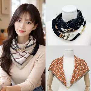 빅프렌치 자석 스카프 20종 / 마그네틱스카프 봄스카프 간절기스카프 여성스카프