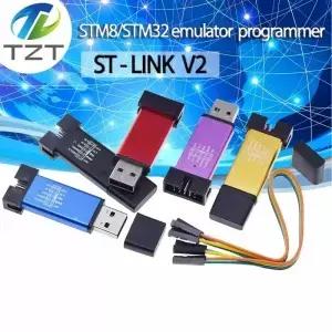 ST 링크 스텔링크 ST-Link V2 미니 STM8 시뮬레이터 다운로드 프로그래머 프로그래밍 커버 포함 듀폰