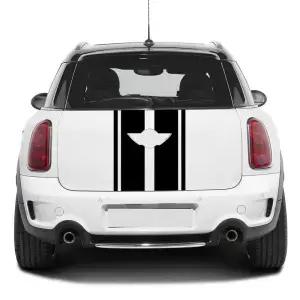 미니 쿠퍼 R60 Countryman 후면 뒷문 장식을위한 자동차 트렁크 스티커 DIY 데칼 트림 자동 그래픽 튜닝