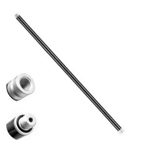 50cm/19.6인치 카본 파이버 서베이 폴 익스텐션 로드 25mm/0.외경 98인치 5/8 -11 남녀용 나사산 GPS GNSS