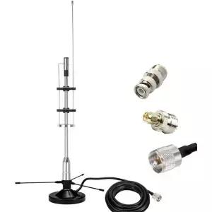 2m 70cm GMRS 안테나 실외 및 실내 데스크톱용 스캐너 25-3000MHz VHF UHF FM CB ADSB용 SDR/Air