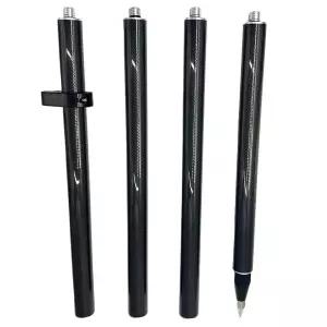 1.8M 탄소 섬유 측량봉 GPS RTK GNSS용 4구 프리즘 폴 토털 스테이션 5/8-11 나사식 보호용 소프트 캐리 백