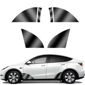 Tesla Model 3/Y 2017-2025 용 보이지 않는 검정색 TPU 차체 보호 필름 전면 후면 도어 확장 투명 자동차