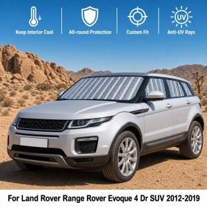 랜드로버 레인지로버 이보크 4 Dr SUV 2012-2019 자동차 창문 차양막 차단 프라이버시 단열 접이식 커튼 커