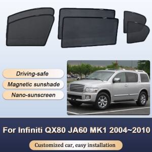 인피니티 QX80 2004~2010 JA60 MK1용 선쉐이드 윈드실드 열 차단 커튼 커튼 프라이버시 윈도우 바이저 자동