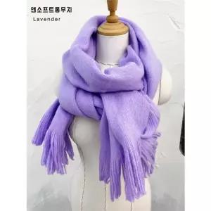 [이쁜] 앤소프트 롱무지 머플러 목도리