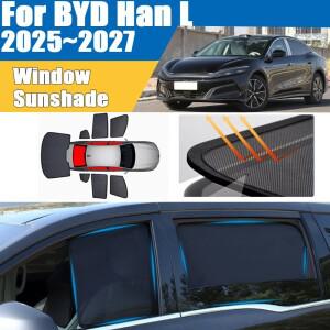 BYD Han L EV DM-i 2025 차량용 선쉐이드 커튼 커튼 메쉬 보호 프라이버시 열 차단 커버 자동차 액세서리
