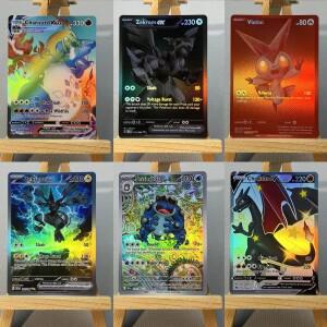 블랙 CPA PTCG9-001 TCG 프록시 PKM 카드 세스미토드 제크롬 EX 레어 컬렉션 배틀 토이즈 취미용 홈 플레이
