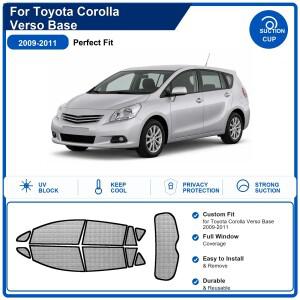 Toyota Corolla Verso Base 2009-2011 맞춤형 풀 세트 앞유리 차양막 알루미늄 호일 단열재 안티 UV 접이식