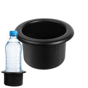 1PC 플라스틱 블랙 컵 물 음료 홀더 Recessed 재떨이 마운트 스탠드 RV 자동차 해양 보트 트레일러에 대 한