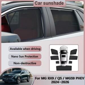 MG 로위 RX9 MGS9 PHEV 2024~2026 차량용 선쉐이드 프라이버시 메쉬 커튼 커튼 윈드실드 열 차단 선스크린