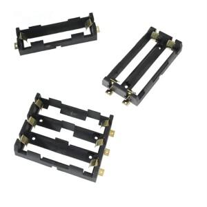1/2/4 슬롯 18650 배터리 홀더 SMT 케이스 3.7V 보관함 정리함 보조 쉘(청동 핀 포함)