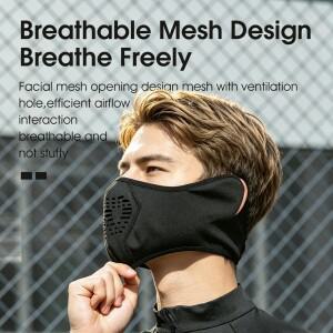 WEST BIKING 플리스 사이클링 마스크 가을&겨울 방풍 보온 하프 페이스  귀 보호 바이크 오토바이 자전거