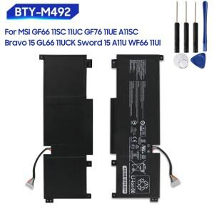 MSI GF66 11SC 브라보 15 BTY-M492 사이보그 A12VE 크리에이터 M16 A12UC 용 새 배터리 교체품