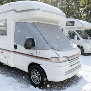 Fiat Ducato Peugeot Boxer Citroen Relay 용 RV 앞 유리 커버 내구성 있는 차양 및 눈 보호  설치
