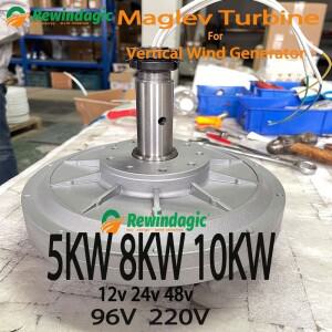 영구 풍력 발전기 220V 350 Rpm AC DC 전원 자기 부상 다이나모 워터 터빈 수력 자유 에너지 5KW 10KW