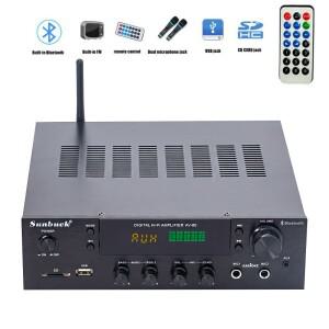 AIYIMA SMSL 2.0 스테레오 홈 시어터 앰프 블루투스 하이파이 파워 오디오 노래방 FM 리시버 USB SD 2 마이