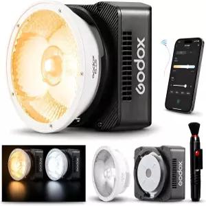 Godox ML40Bi 바이컬러 LED 비디오 라이트 배터리 내장 휴대용 COB 포토그래피 2800K-650K 28 000 럭스