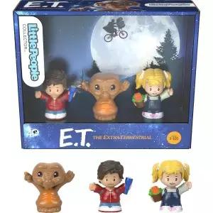 작은 사람들 수집가 E.T. 성인 및 팬을 위한 외계인 영화 스페셜 에디션 세트 3개의 피규어 전시 패키지